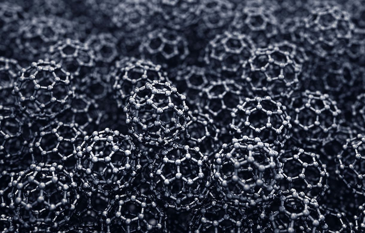 Abstract arrangement of spherical nanostructures