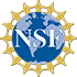 Blue globe with NSF initials